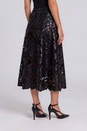 Twilight Embroidered Pencil Skirt