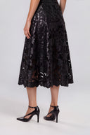 Twilight Embroidered Pencil Skirt