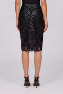 Twilight Embroidered Pencil Skirt