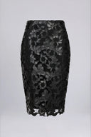 Twilight Embroidered Pencil Skirt