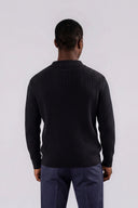 Marlow Cotton Wool Quarter-Zip Knit Sweater