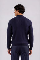 Marlow Cotton Wool Quarter-Zip Knit Sweater
