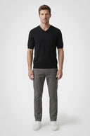 Dawson Cotton V-Neck Knit Tee