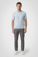 Dawson Cotton V-Neck Knit Tee