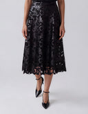 Twilight Embroidered Pencil Skirt