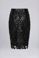 Twilight Embroidered Pencil Skirt