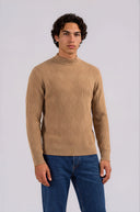 Hudson Mock Collar Knit Sweater
