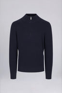 Marlow Cotton Wool Quarter-Zip Knit Sweater