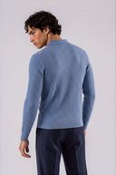 Marlow Cotton Wool Quarter-Zip Knit Sweater