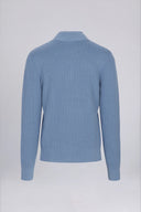 Marlow Cotton Wool Quarter-Zip Knit Sweater