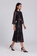 Twilight Embroidered Bell Sleeve Top